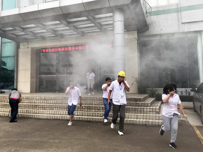 2019年7月19日—珠海長先新材園區(qū)舉行《綜合應急演練》活動